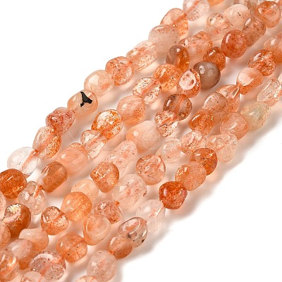 Natural Sunstone Beads Strands G-L608-A04-01-1