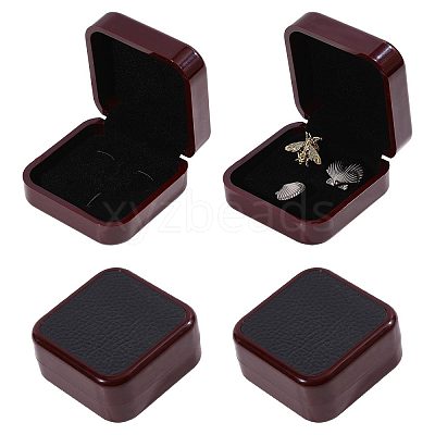 Plastic & PU Leather Jewelry Cufflink Boxes CON-WH0117-14B-1