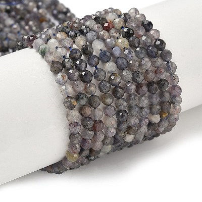 Natural Iolite Beads Strands G-G188-B04-06A-1