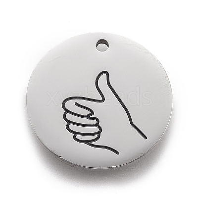 Non-Tarnish 316 Surgical Stainless Steel Pendants STAS-F257-03P-1