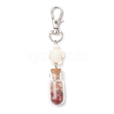 Natural & Synthetic Gemstone Pendant Decoration HJEW-JM03862-02-1