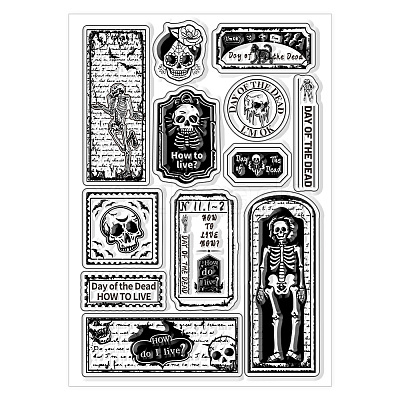 PVC Plastic Clear Stamps DIY-WH0631-0427-1