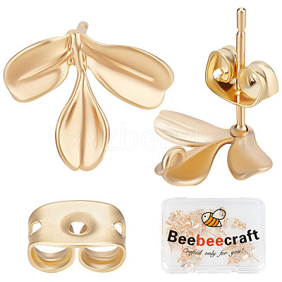 20Pcs Brass Stud Earring Findings KK-BBC0007-10-1