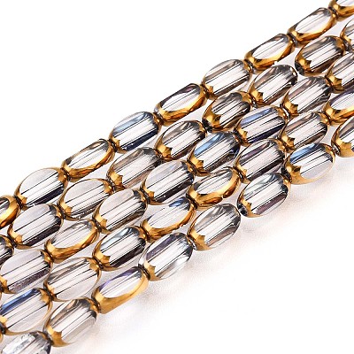 Electroplate Glass Beads Strands EGLA-N008-015H-1