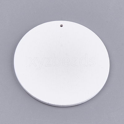 Printed Wooden Big Pendants WOOD-S048-63-1