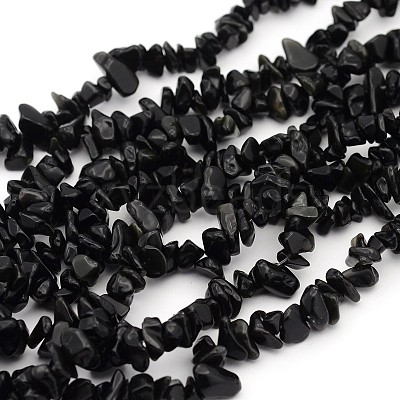 Natural Obsidian Beads Strands F005-1
