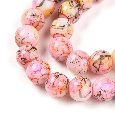 Baking Paint Glass Beads X1-DGLA-N003-8mm-B02-1