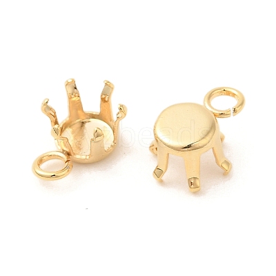 Ion Plating(IP) 304 Stainless Steel Charms Rhinestone Claw Settings STAS-U025-02A-G-1