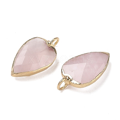 Natural Rose Quartz Pendants G-G012-13G-11-1