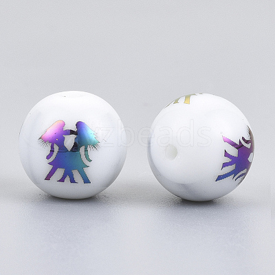 Electroplate Glass Beads EGLA-S178-11D-08-1