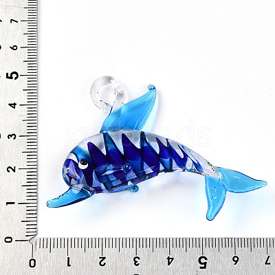 Handmade Lampwork Big Pendants LAMP-T023-14E-1