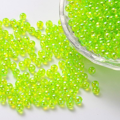 Eco-Friendly Transparent Acrylic Beads PL732-4-1