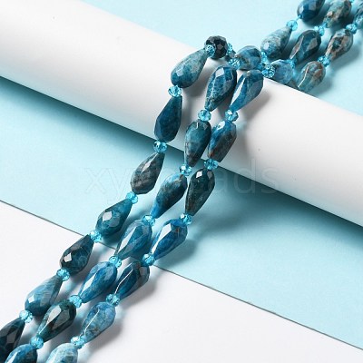 Natural Apatite Beads Strands G-B028-A09-1