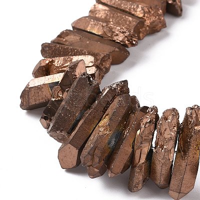 Natural Quartz Crystal Points Beads Strands G-K181-B30-1