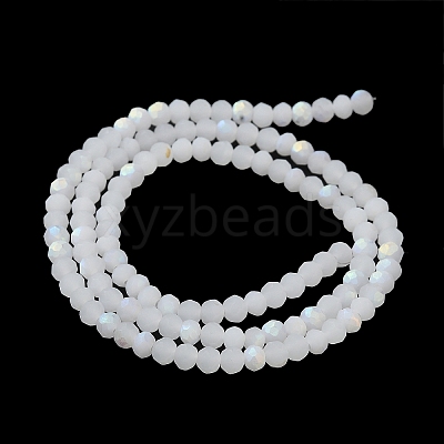 Imitation Jade Glass Beads Strands X-EGLA-A034-J4mm-MB05-1