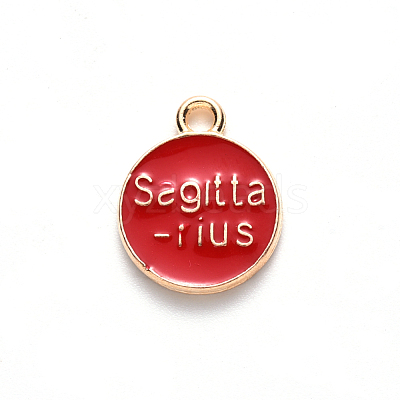 Alloy Enamel Pendants ENAM-S124-01A-07F-1