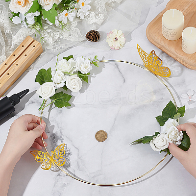 1Pc Wood Dried Flower Holder ODIS-BC0001-31G-1