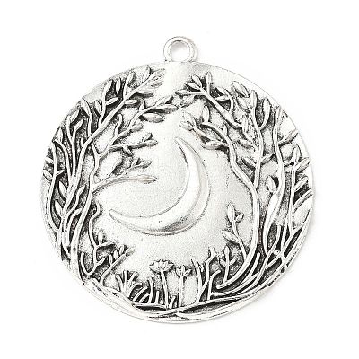Tibetan Style Alloy Big Pendants TIBEP-F077-01D-1