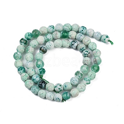 Natural Fire Crackle Agate Beads Strands G-C082-A01-46-1
