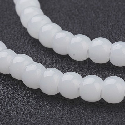 Imitation Jade Glass Beads Strands X-GMR4mmC26-1