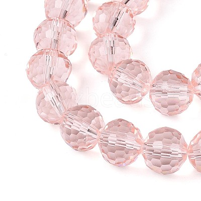 Transparent Glass Bead Strands GLAA-R095-10mm-34-1