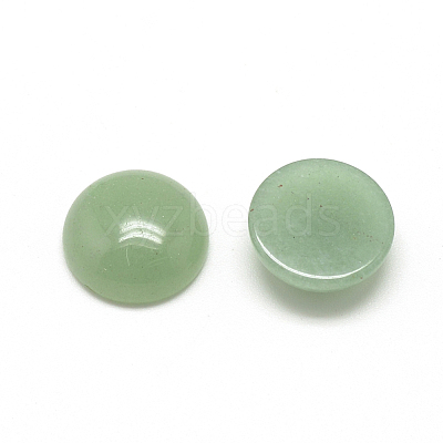 Natural Green Aventurine Cabochons X-G-R416-6mm-43-1