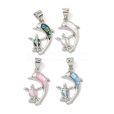 Brass Enamel Pendants KK-H534-01A-P-1