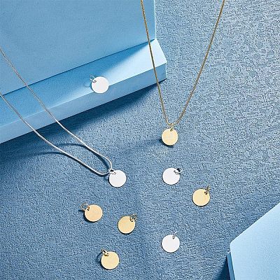 Brass Stamping Blank Tag Charms KK-FH0001-49-NF-1