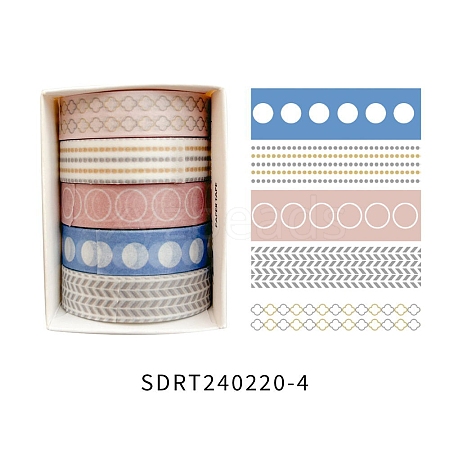 Washi Tape Cute Printed Patterns Decorative Tapes PW-WG093AB-04-1