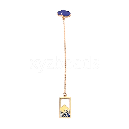 Mountains Chain Exquisite Zinc Alloy Bookmark for Reader AJEW-TAC0032-02-1