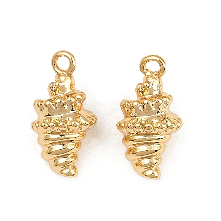 Ocean Theme Brass Charms KK-F902-07C-G-1