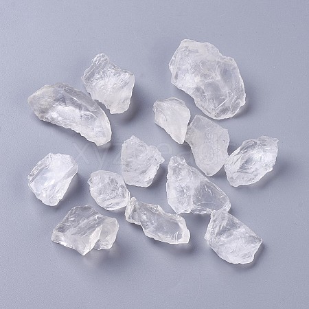 Rough Raw Natural Quartz Crystal Beads G-WH0003-01-1