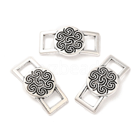 Tibetan Style Alloy Connector Charms PALLOY-R143-26AS-1