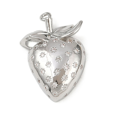Brass Micro Pave Cubic Zirconia Pendants KK-R224-10P-1