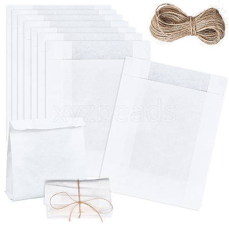 50Pcs Rectangle Paper Baking Bags CARB-SP0001-05C-01-1
