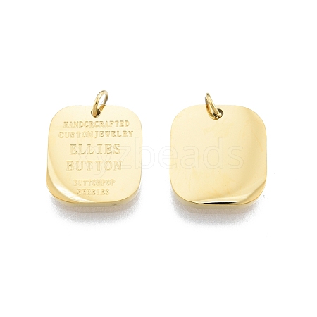 Ion Plating(IP) 304 Stainless Steel Charms LS-STAS-T060-16G-1