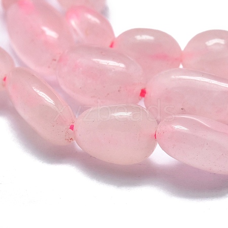 Natural Rose Quartz Beads Strands X-G-O186-B-09-1