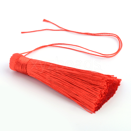 Polyester Tassel Pendant Decorations AJEW-R057-06-1