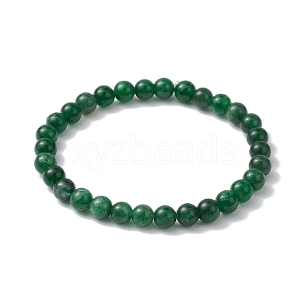 Natural Emerald Quartz Beaded Bracelets BJEW-JB10214-02-1