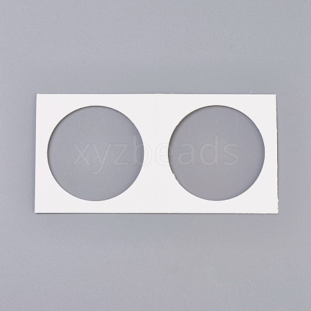 Cardboard Staple Type Coin Mylar Flip Holder Cover Case AJEW-WH0052-06F-1