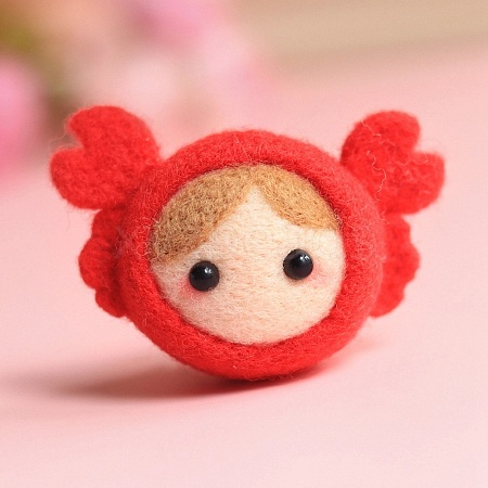 DIY Constellation Doll Keychain Needle Felting  Kit DIY-D068-01P-07-1