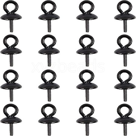 Unicraftale 304 Stainless Steel Cup Pearl Peg Bails Pin Pendants STAS-UN0003-95B-1