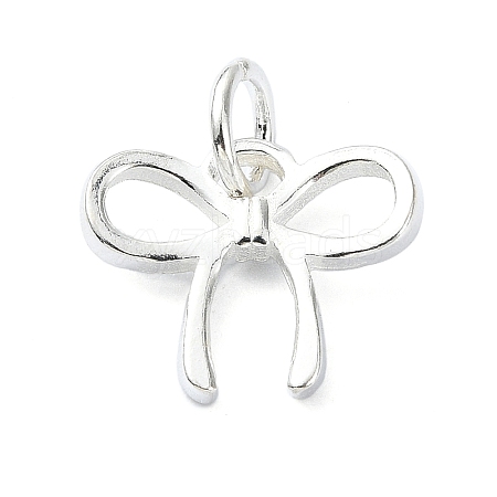 925 Sterling Silver Bowknot Charms STER-M119-05C-S-1