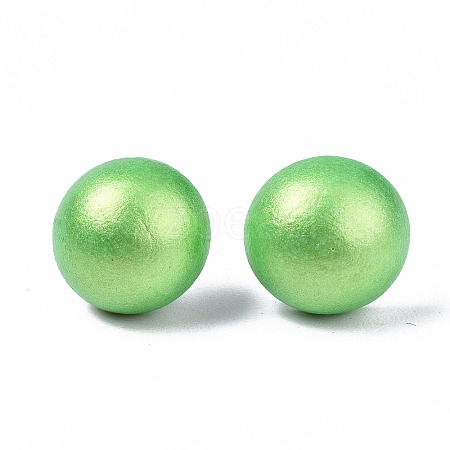 Pearlized Half Round Schima Wood Earrings for Girl Women EJEW-N048-001-07-1