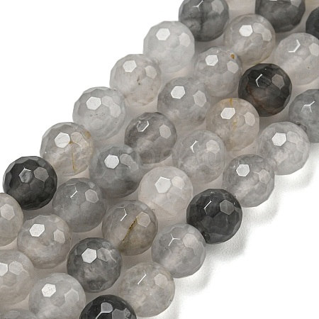 Natural Cloudy Quartz Beads Strands G-E571-A08-01-1