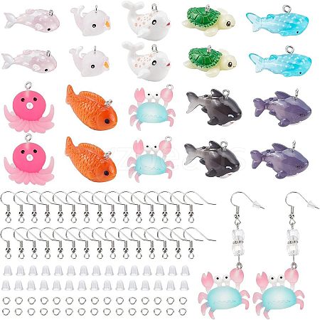 CHGCRAFT DIY Fish Dangle Earring Making Kits DIY-CA0004-10-1