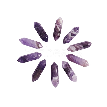 Faceted Natural Amethyst Beads G-SZ0001-45-1