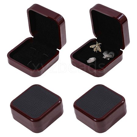 Plastic & PU Leather Jewelry Cufflink Boxes CON-WH0117-14B-1