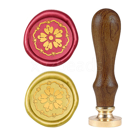 DIY Wood Wax Seal Stamp AJEW-WH0131-261-1