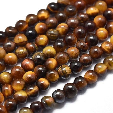 Natural Tiger Eye Beads Strands G-K305-09-A-1